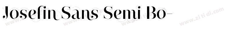 Josefin Sans Semi Bo字体转换